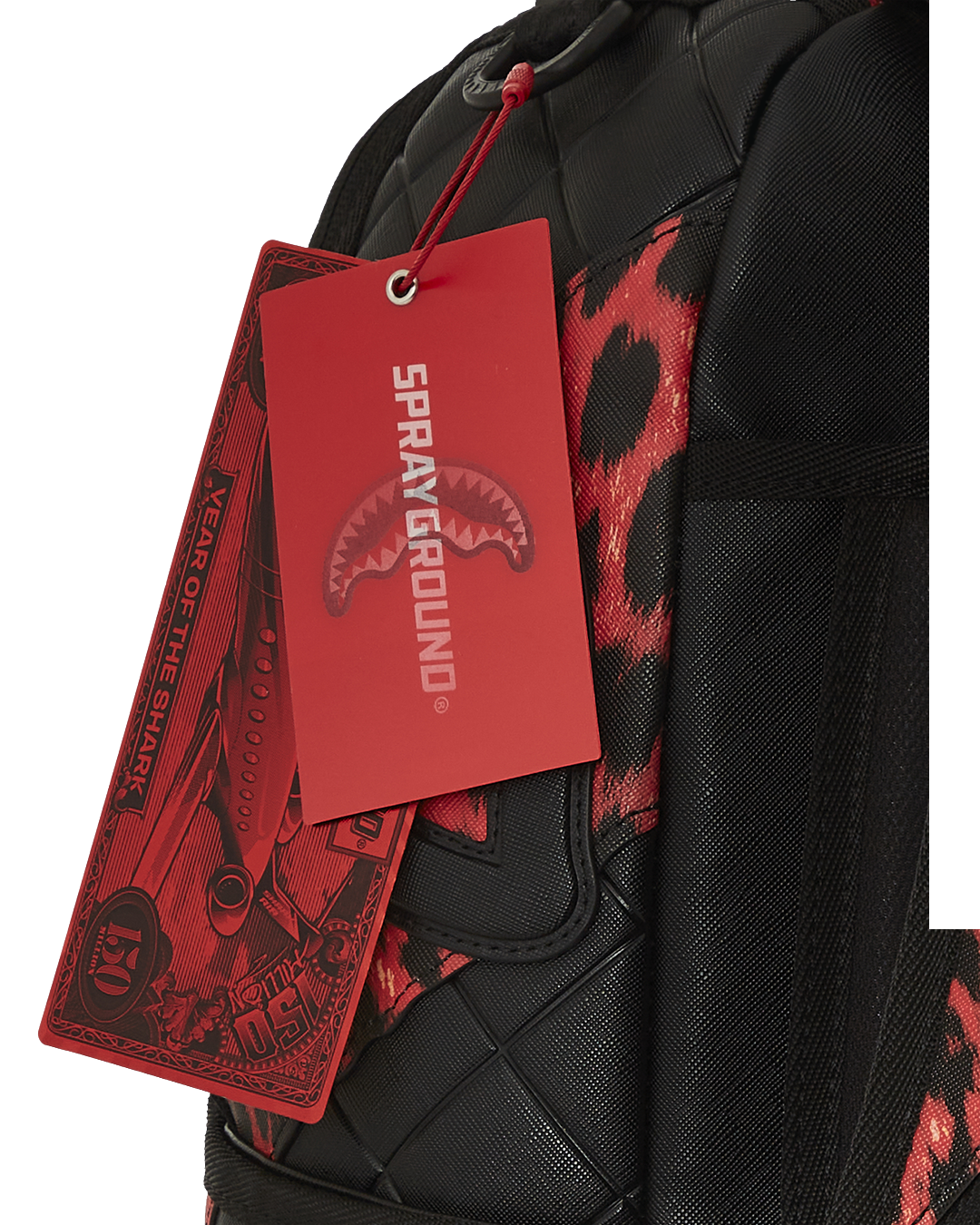 RED LEOPARD PUFFER DLX BACKPACK