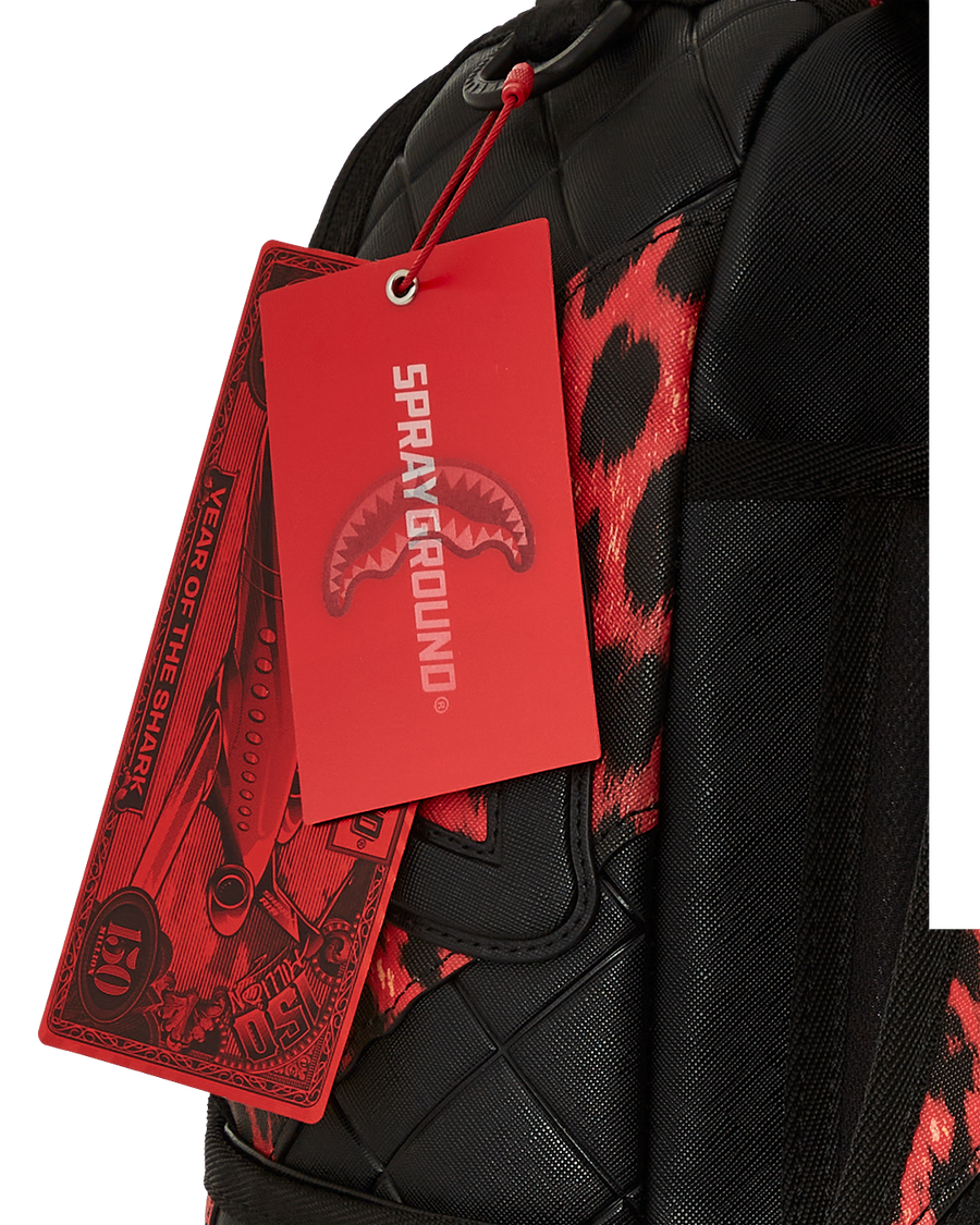RED LEOPARD PUFFER DLX BACKPACK
