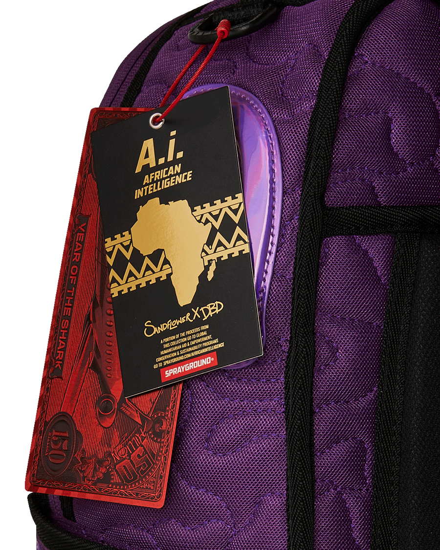 SF QUILTED IRRIDESCENT DLX-QUILTED BACKPACK