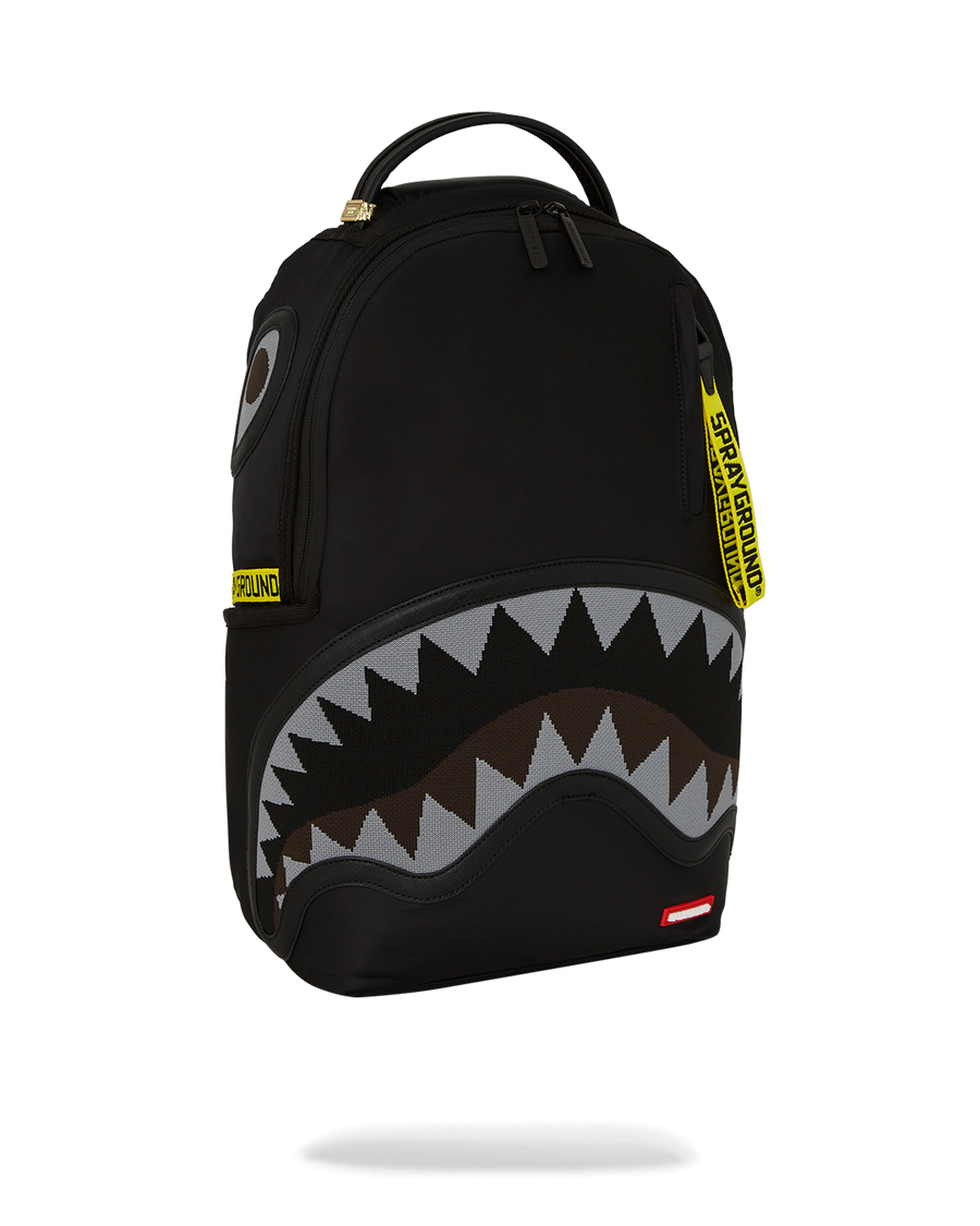 SHARK CENTRAL YELLOW TAPE DLX SATIN BACKPACK