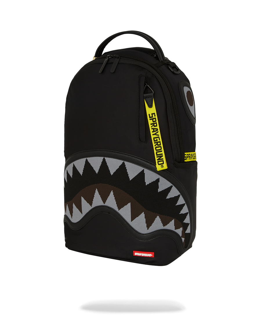 SHARK CENTRAL YELLOW TAPE DLX SATIN BACKPACK