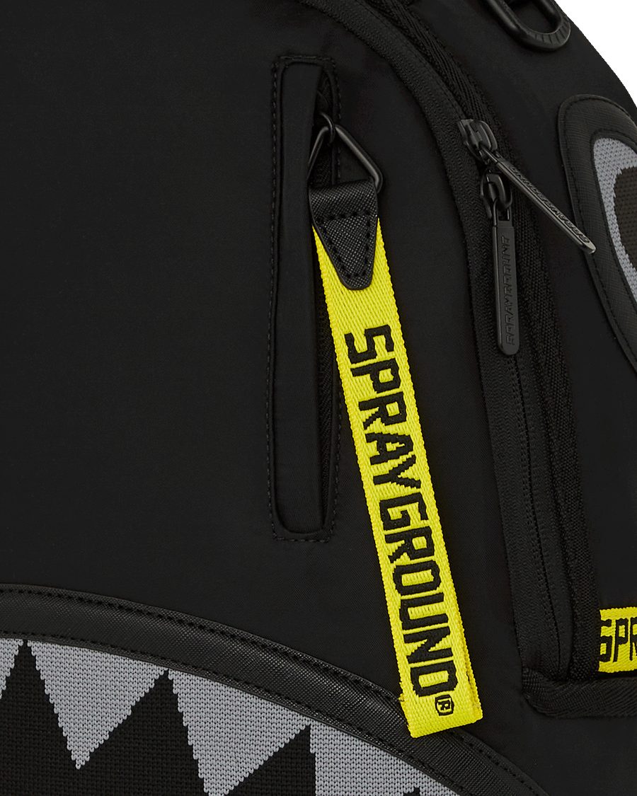 SHARK CENTRAL YELLOW TAPE DLX SATIN BACKPACK