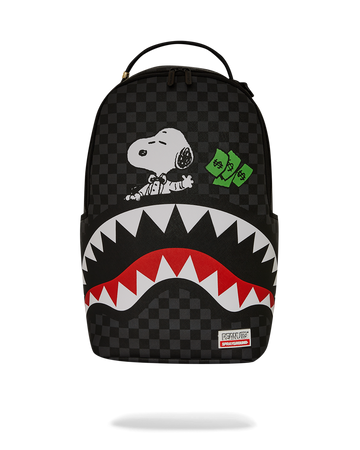 PEANUTS SNOOPY TOP SHARK MONEY DLXSV BACKPACK