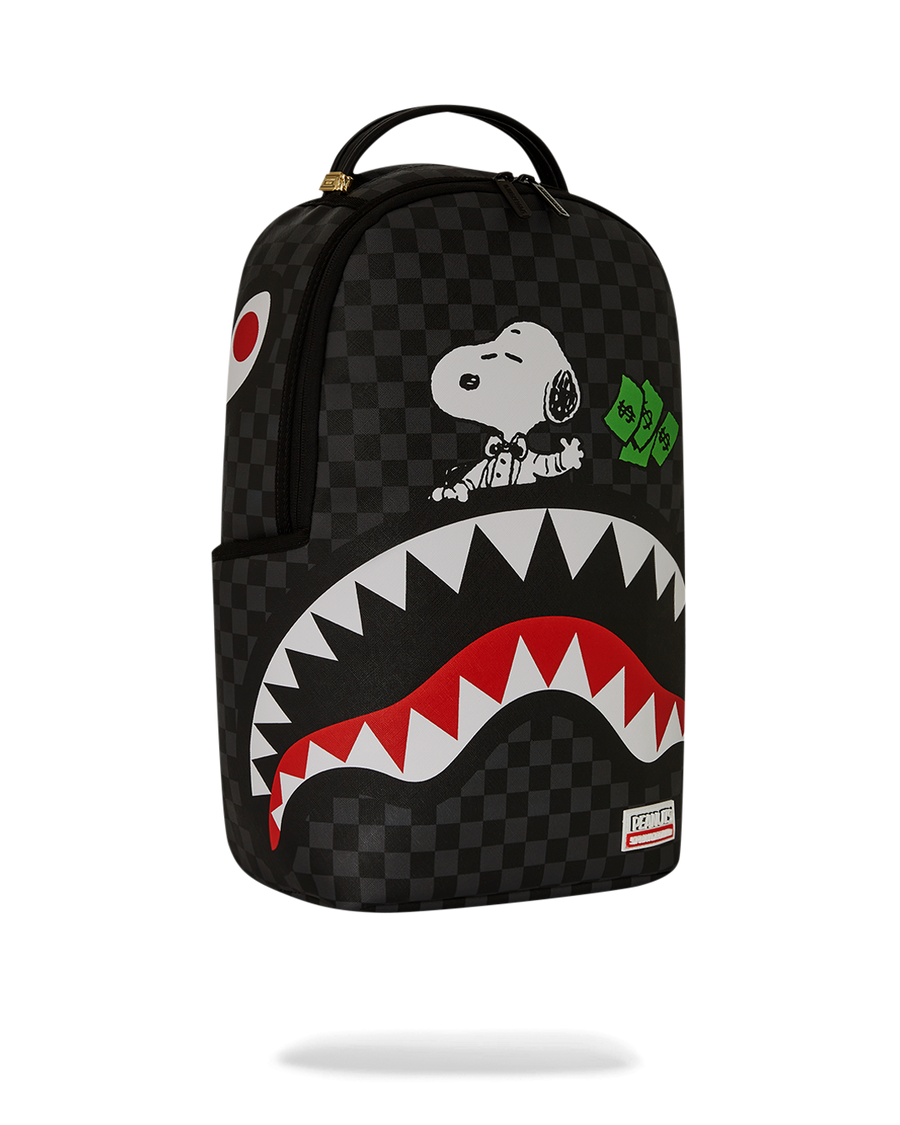 PEANUTS SNOOPY TOP SHARK MONEY DLXSV BACKPACK
