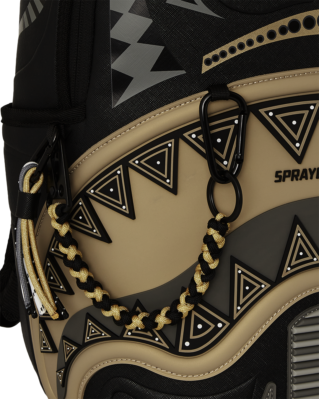 AI WONDERLAND GOLD AND BLACK DLXSV BACKPACK