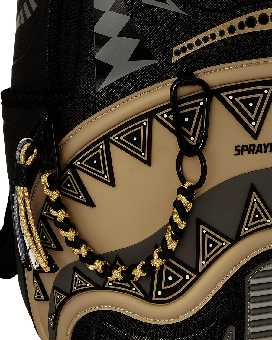 AI WONDERLAND GOLD AND BLACK DLXSV BACKPACK