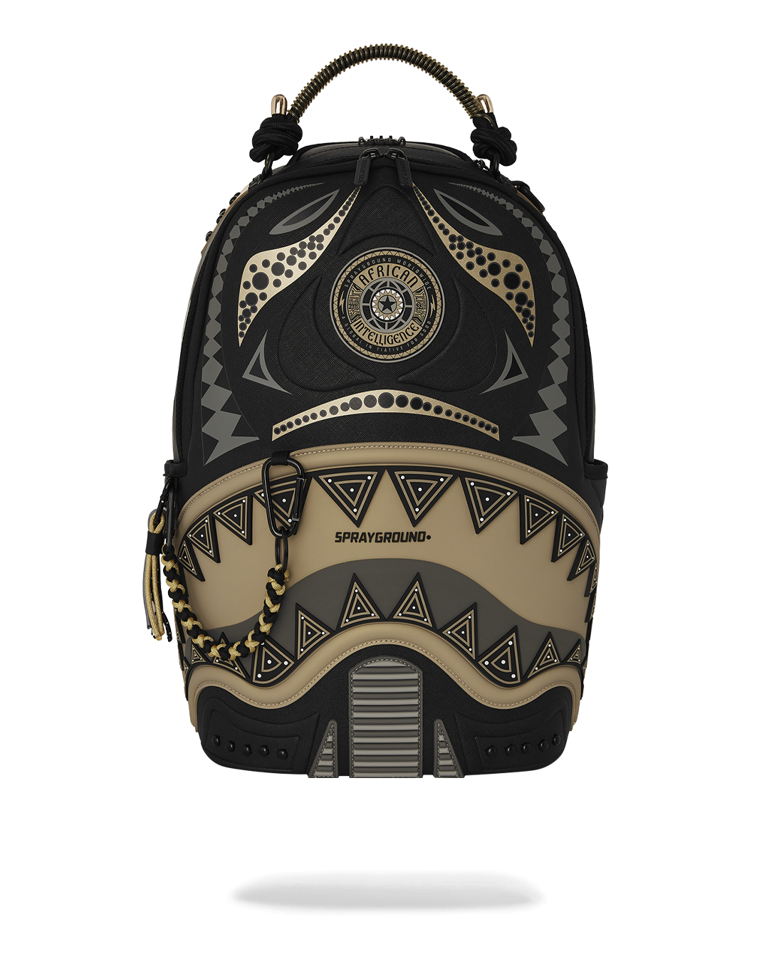 AI WONDERLAND GOLD AND BLACK DLXSV BACKPACK
