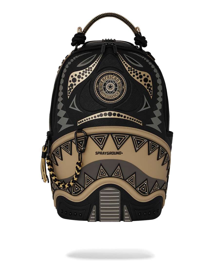 AI WONDERLAND GOLD AND BLACK DLXSV BACKPACK