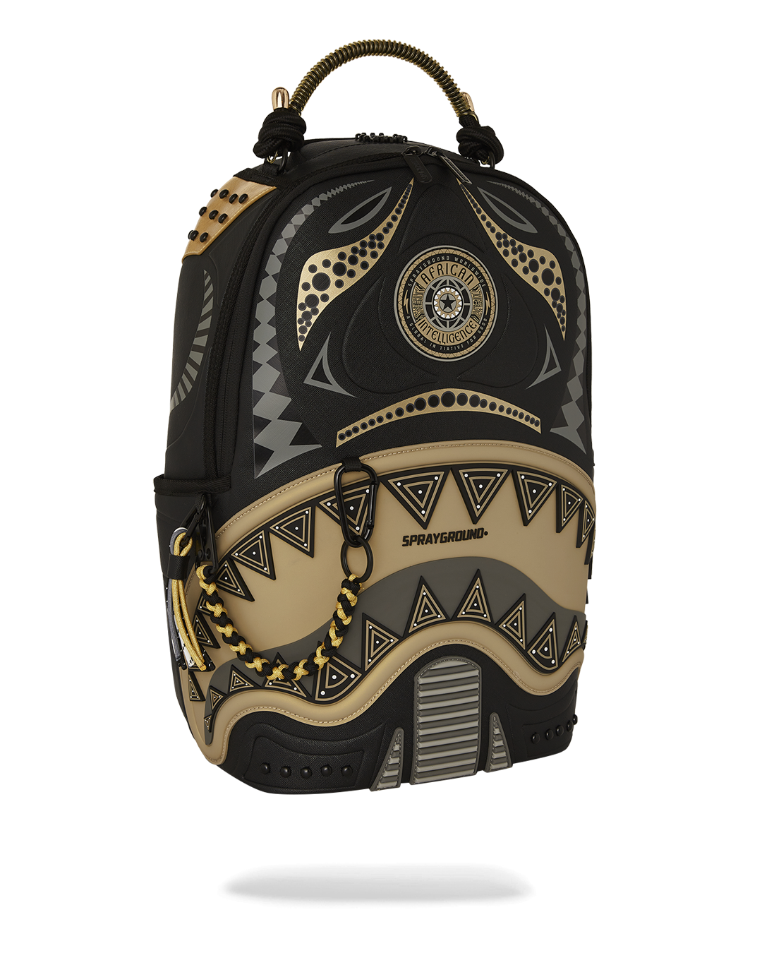 AI WONDERLAND GOLD AND BLACK DLXSV BACKPACK