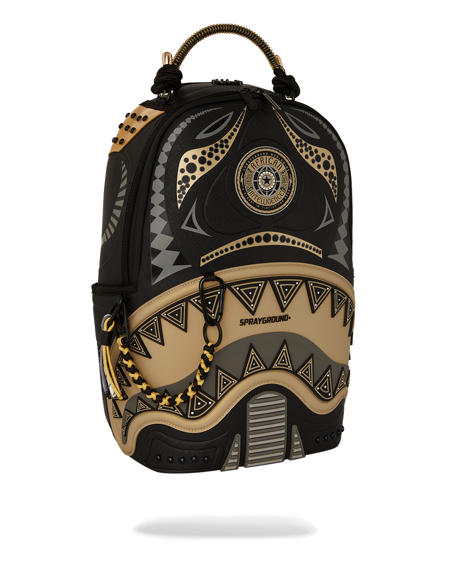 AI WONDERLAND GOLD AND BLACK DLXSV BACKPACK