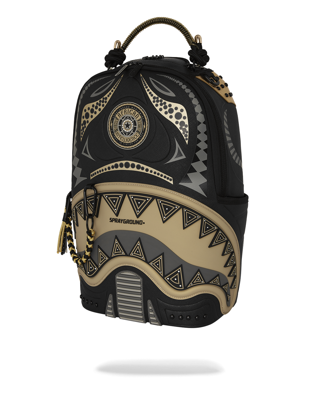 AI WONDERLAND GOLD AND BLACK DLXSV BACKPACK