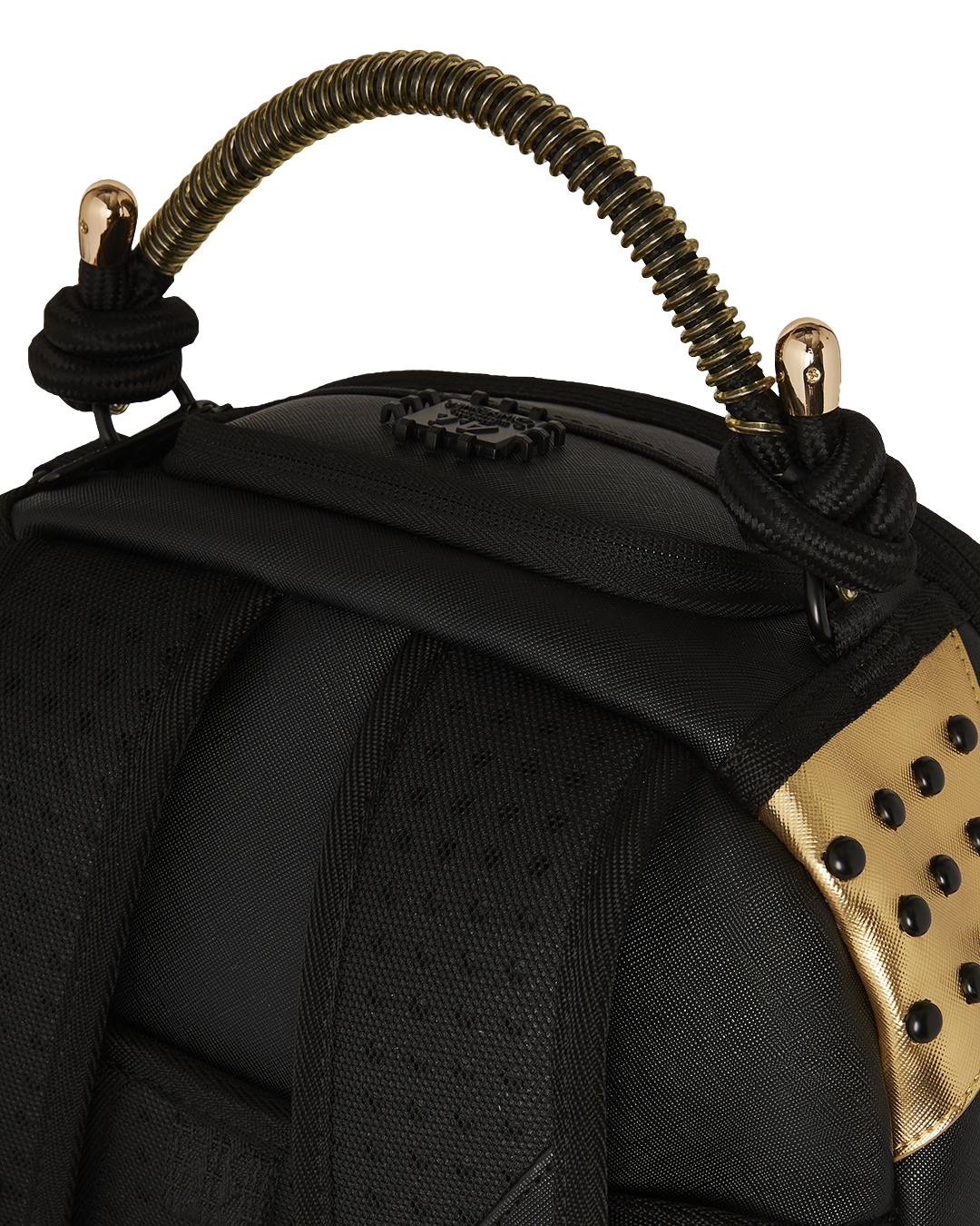 AI WONDERLAND GOLD AND BLACK DLXSV BACKPACK