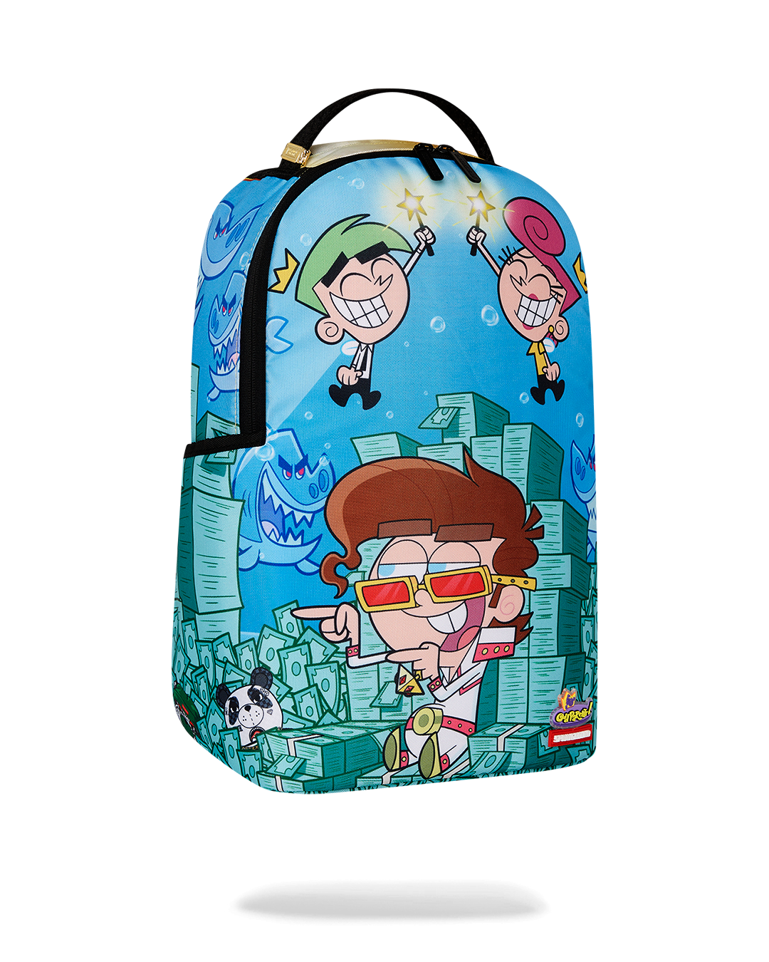 TIMMY SITTNG ON MONEY CHAIR DLXR BACKPACK