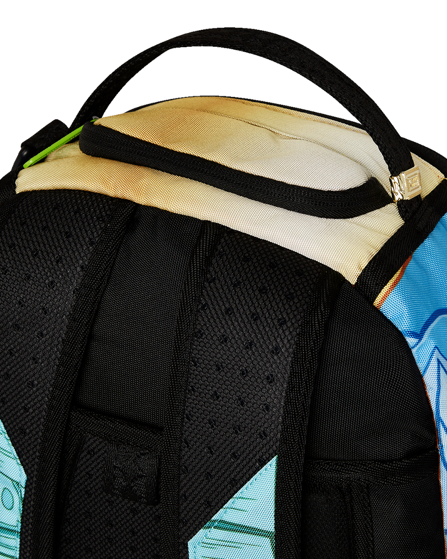 TIMMY SITTNG ON MONEY CHAIR DLXR BACKPACK