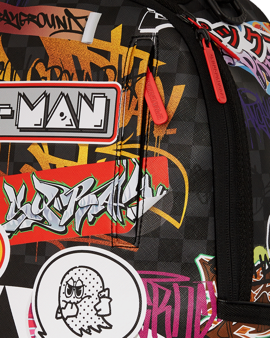 PACMAN STICKERS DLXSV BACKPACK
