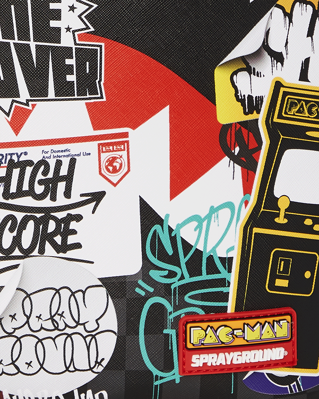 PACMAN STICKERS DLXSV BACKPACK