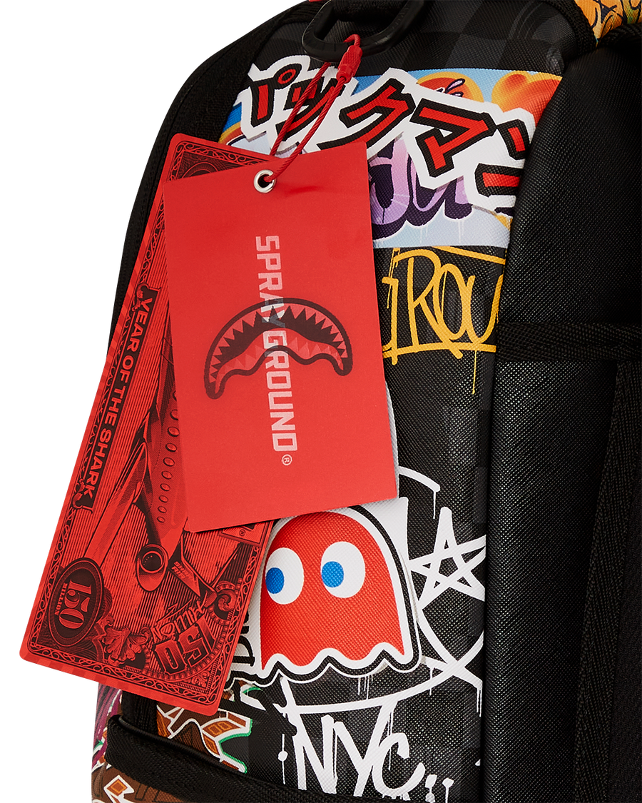 PACMAN STICKERS DLXSV BACKPACK