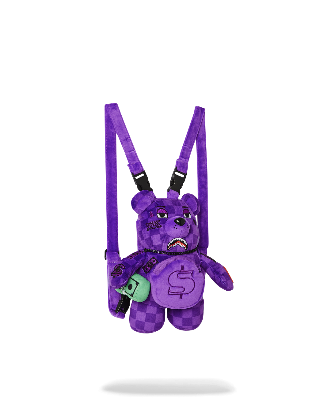 PURPLE SHARK SHARKS IN PARIS MINI BEAR