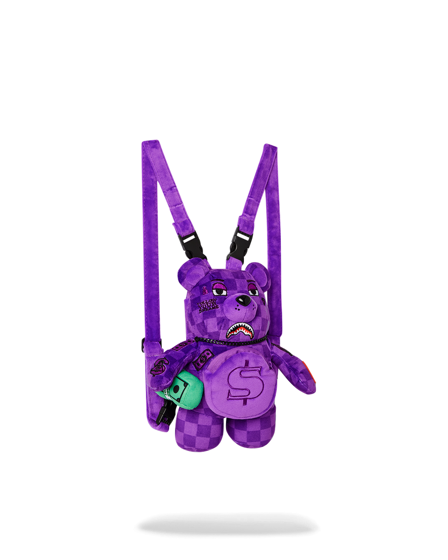 PURPLE SHARK SHARKS IN PARIS MINI BEAR