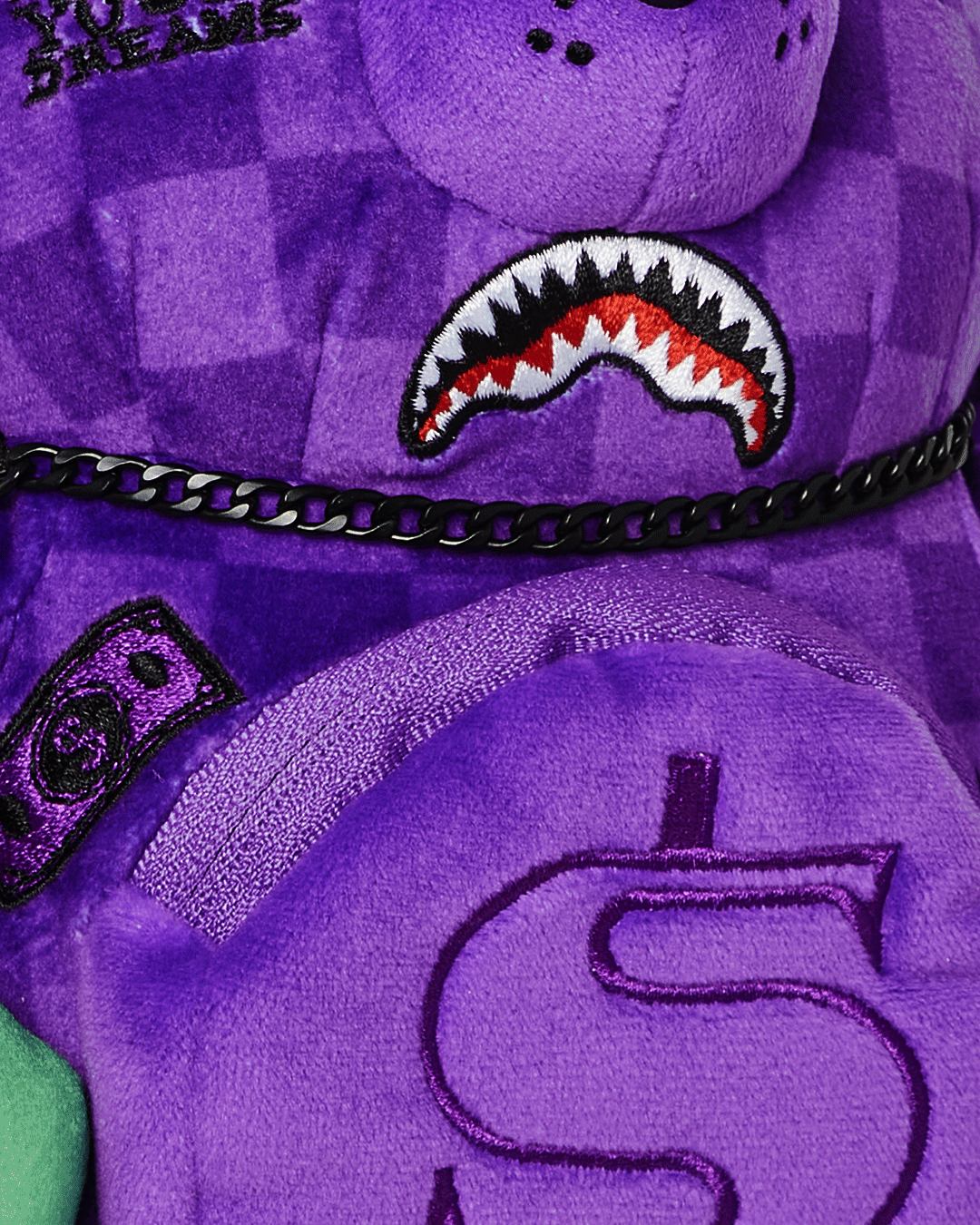 PURPLE SHARK SHARKS IN PARIS MINI BEAR