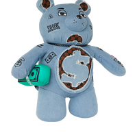 DENIM SHARK MONEYBEAR TEDDY BEAR BACKPACK
