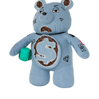 DENIM SHARK MONEYBEAR TEDDY BEAR BACKPACK