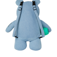 DENIM SHARK MONEYBEAR TEDDY BEAR BACKPACK