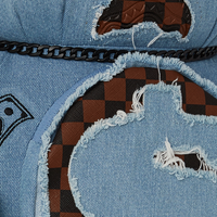 DENIM SHARK MONEYBEAR TEDDY BEAR BACKPACK