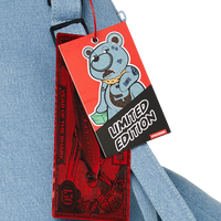 DENIM SHARK MONEYBEAR TEDDY BEAR BACKPACK