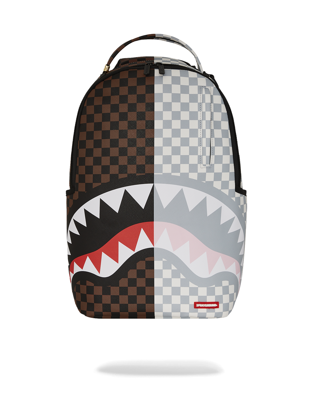 SPLIT BROWN AND CREAM CHECK DLXV BACKPACK