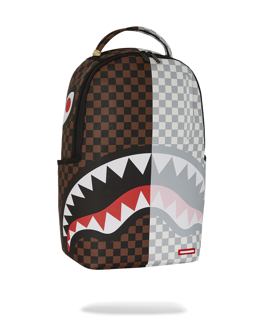 SPLIT BROWN AND CREAM CHECK DLXV BACKPACK