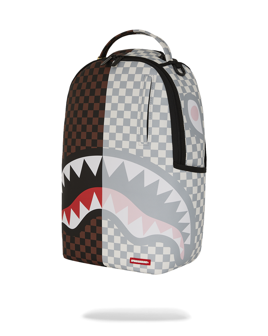 SPLIT BROWN AND CREAM CHECK DLXV BACKPACK