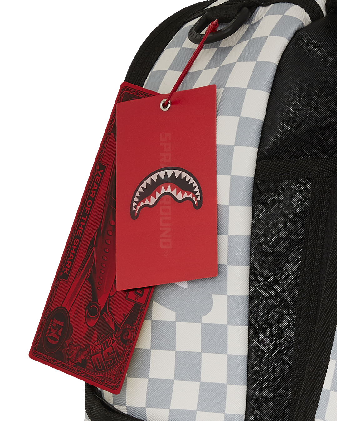 SPLIT BROWN AND CREAM CHECK DLXV BACKPACK