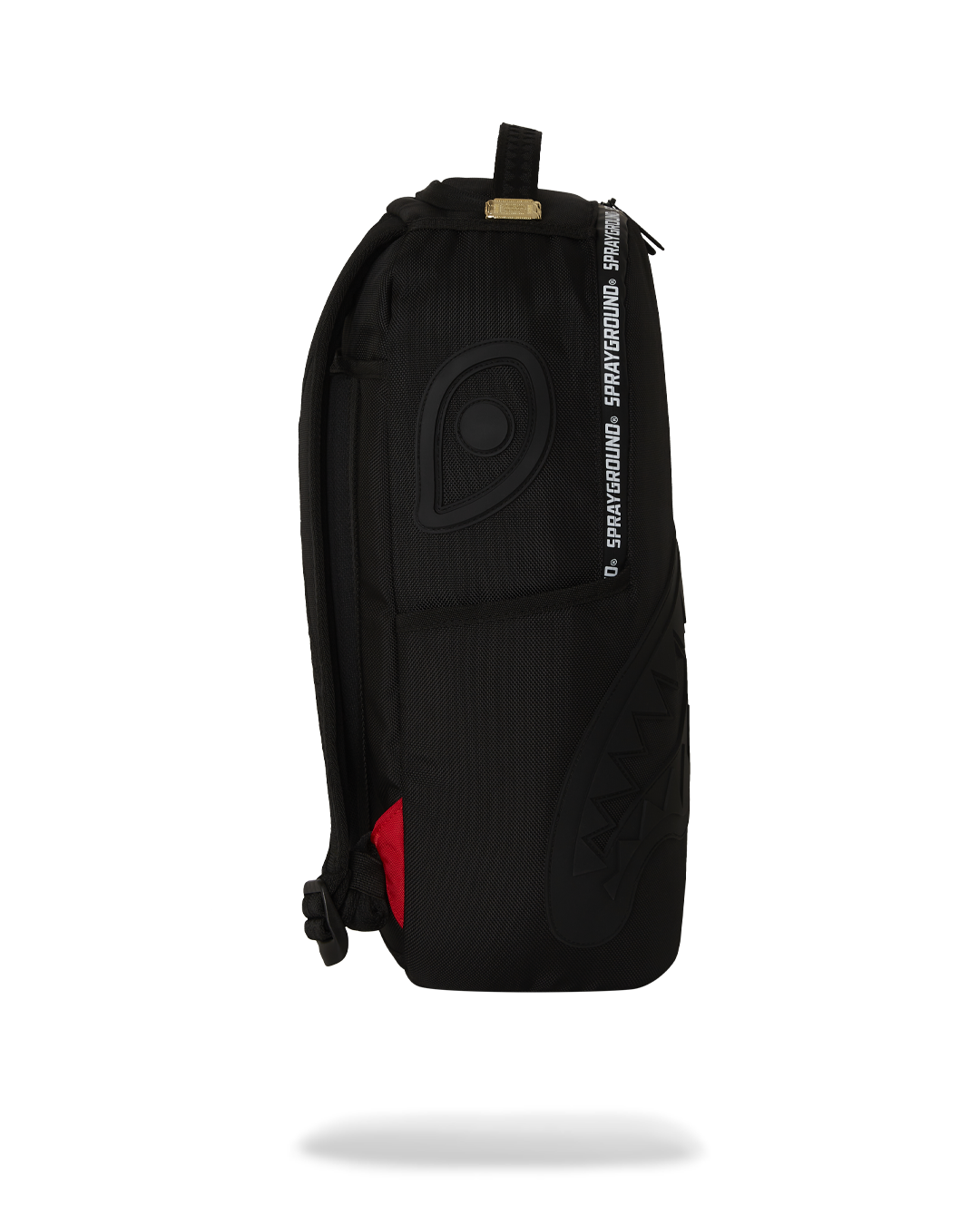 RUBBER SHARK BLACKOUT WHITE TAPE BACKPACK