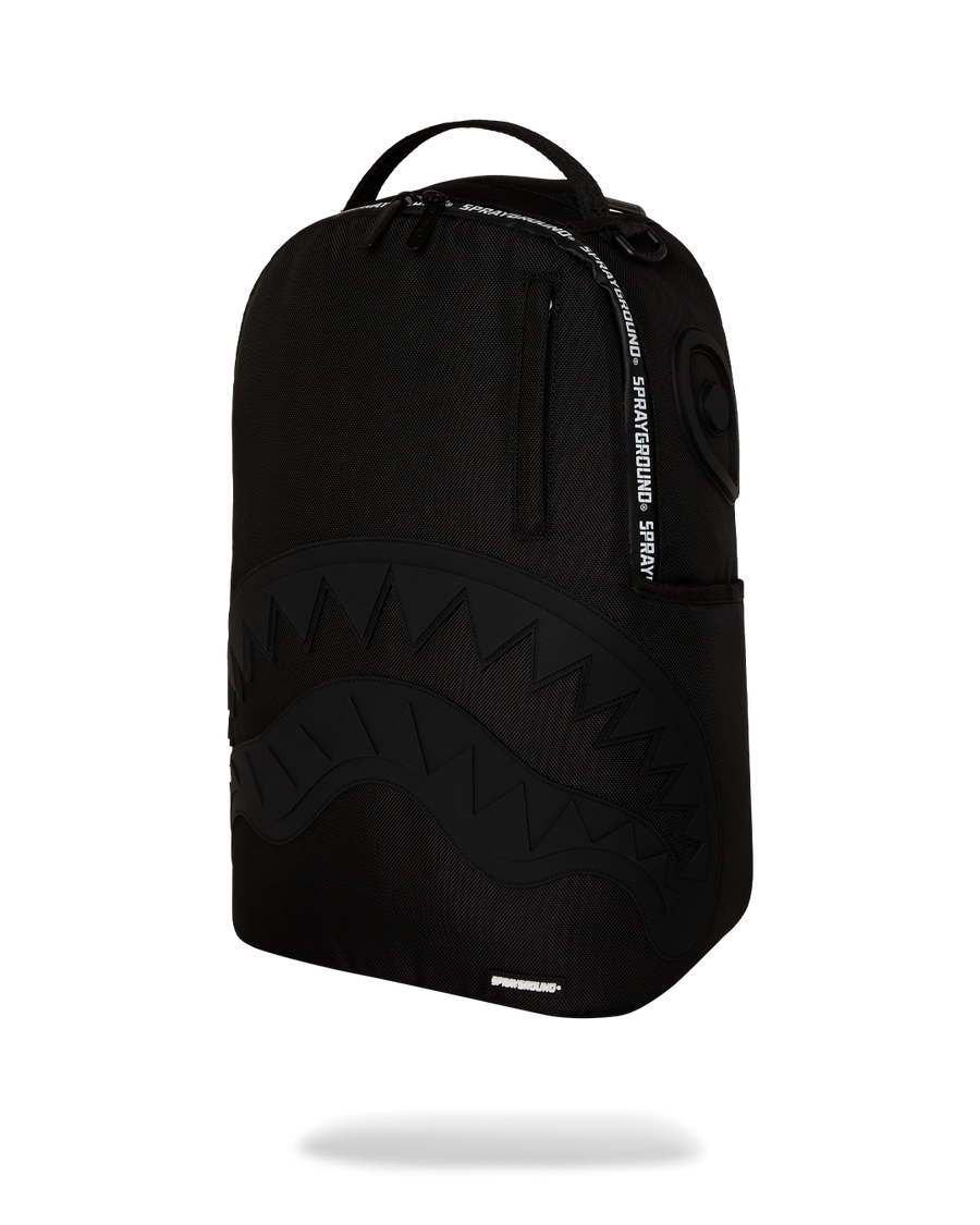 RUBBER SHARK BLACKOUT WHITE TAPE BACKPACK