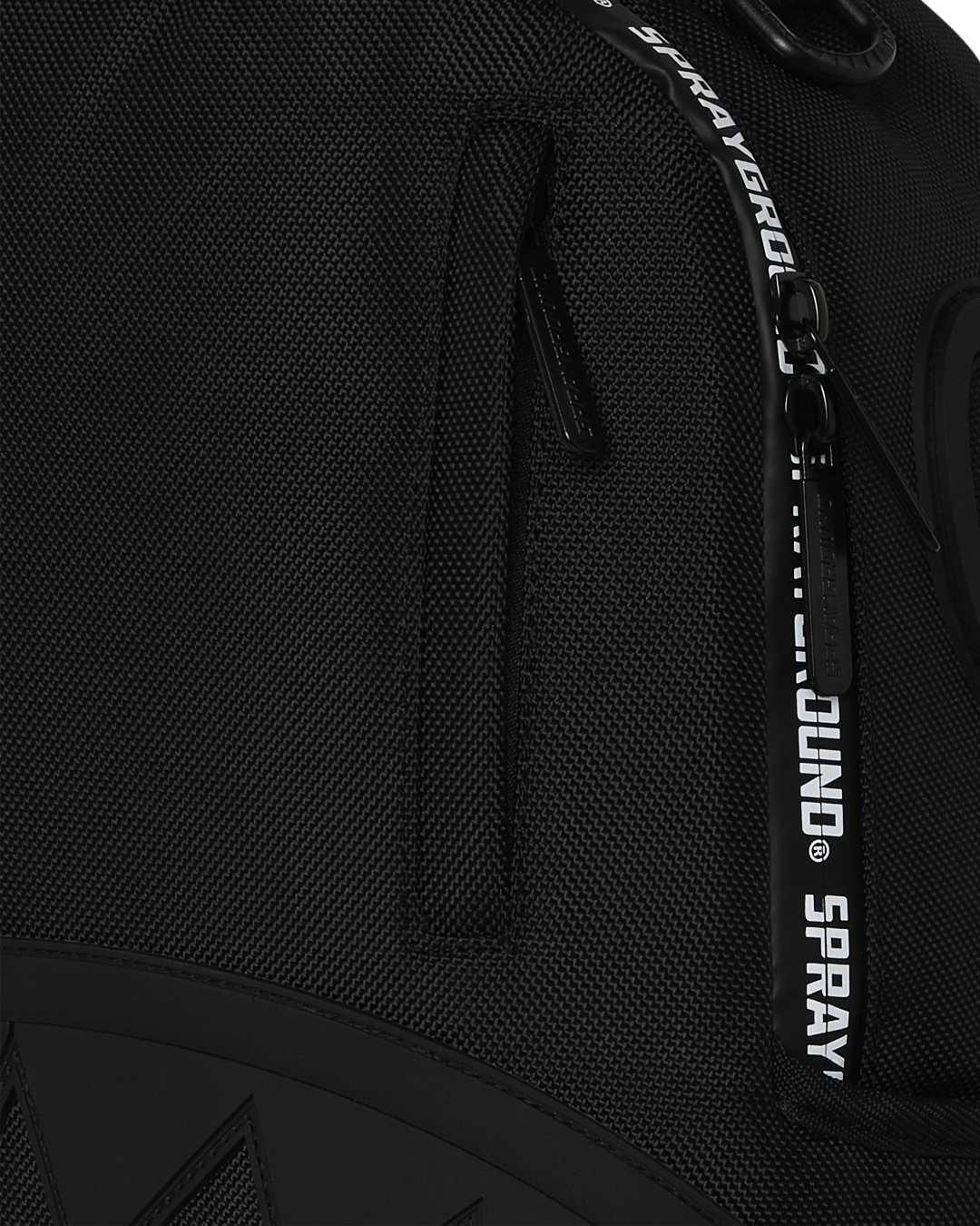 RUBBER SHARK BLACKOUT WHITE TAPE BACKPACK