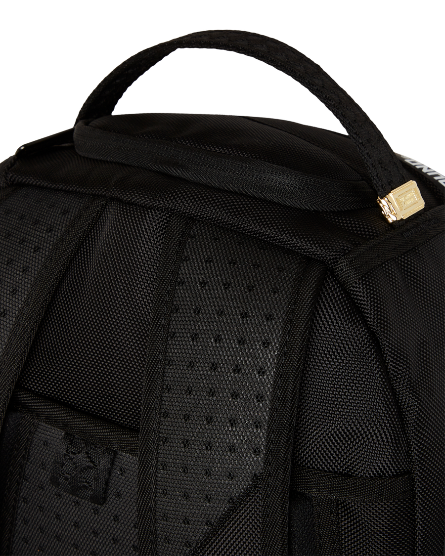 RUBBER SHARK BLACKOUT WHITE TAPE BACKPACK