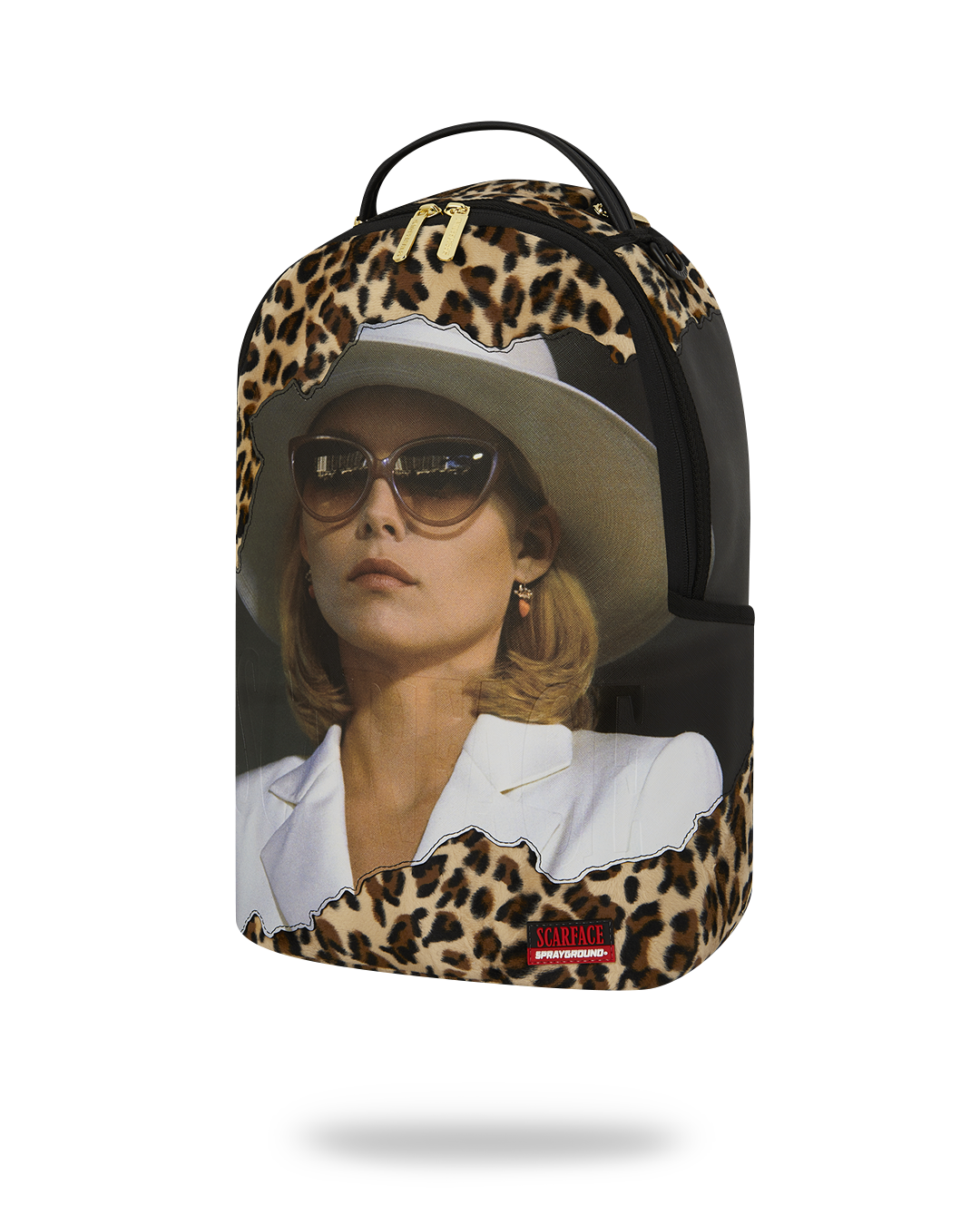 SCARFACE ELVIRA LEOPARD PRINT DLXSV BACKPACK