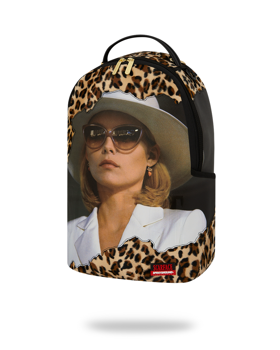SCARFACE ELVIRA LEOPARD PRINT DLXSV BACKPACK