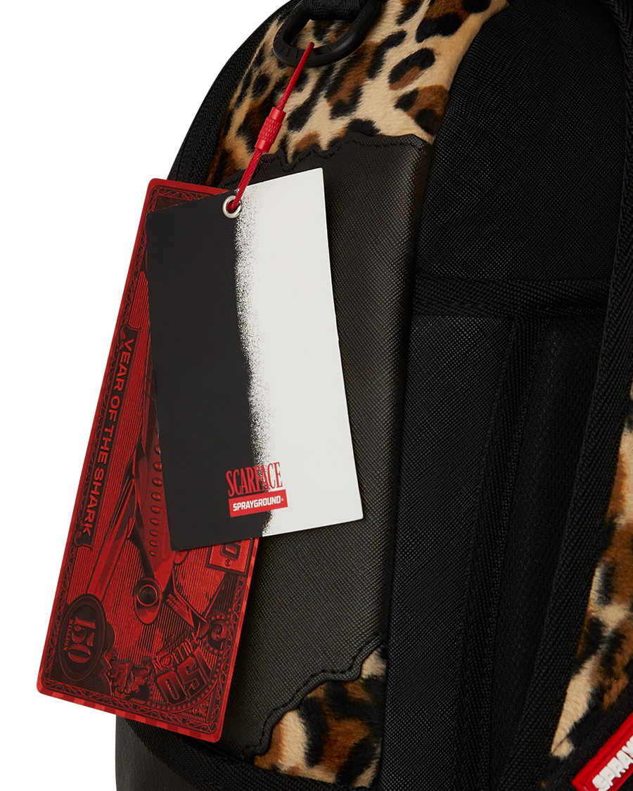 SCARFACE ELVIRA LEOPARD PRINT DLXSV BACKPACK