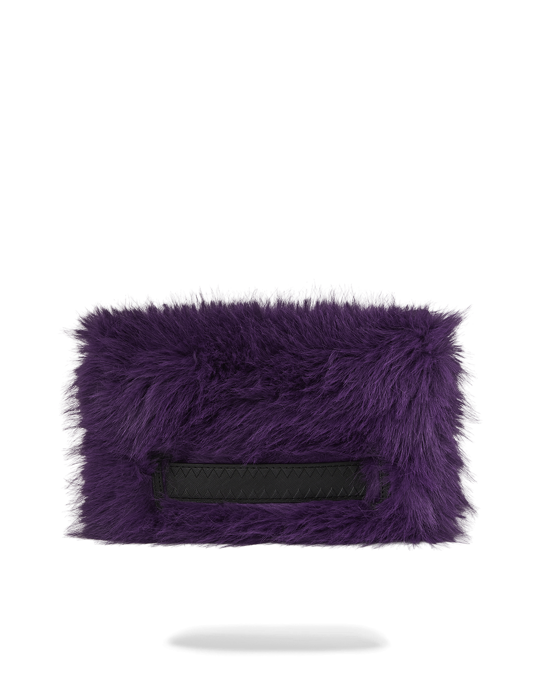 FUR CRAY PURPLE CROSSOVER CLUTCH