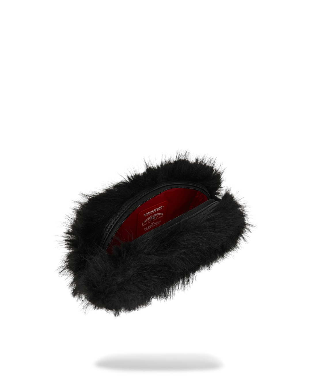 FUR CRAY BLACK POUCH