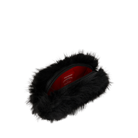 FUR CRAY BLACK POUCH