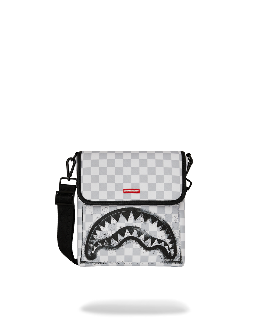 STENCIL SHARK MESSENGER BAG