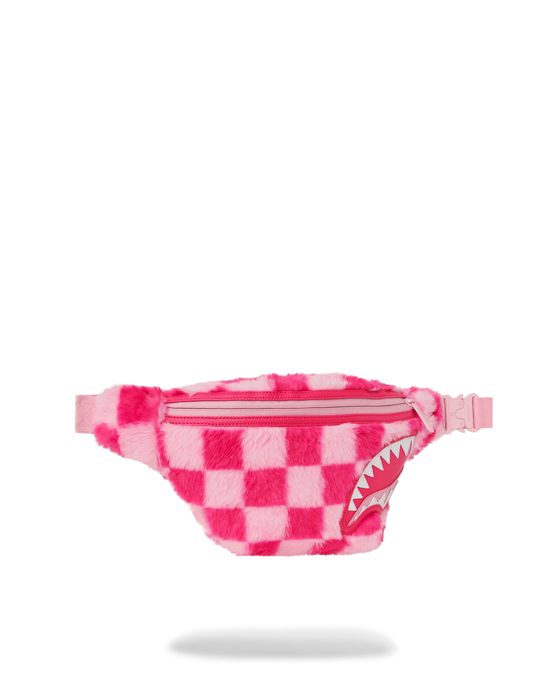 PINK FUR CHECK SAVVY CROSSBODY