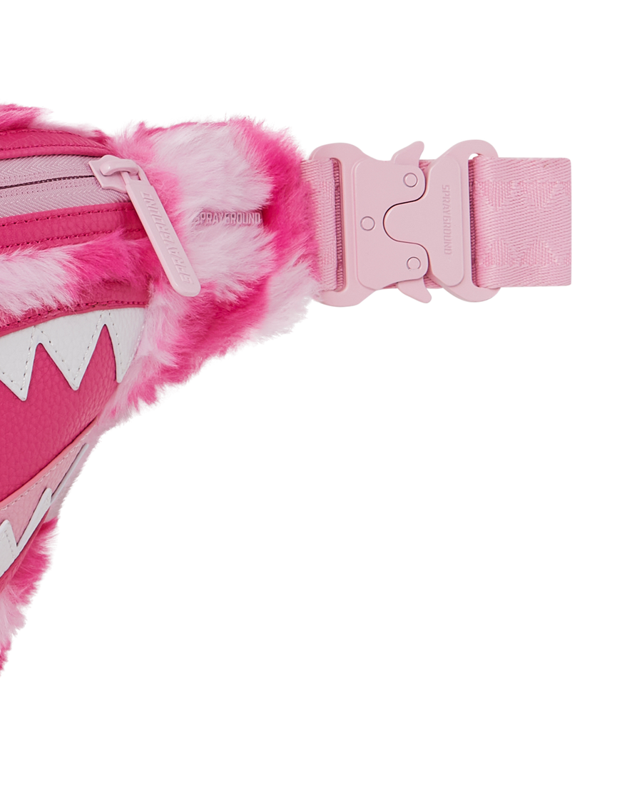 PINK FUR CHECK SAVVY CROSSBODY