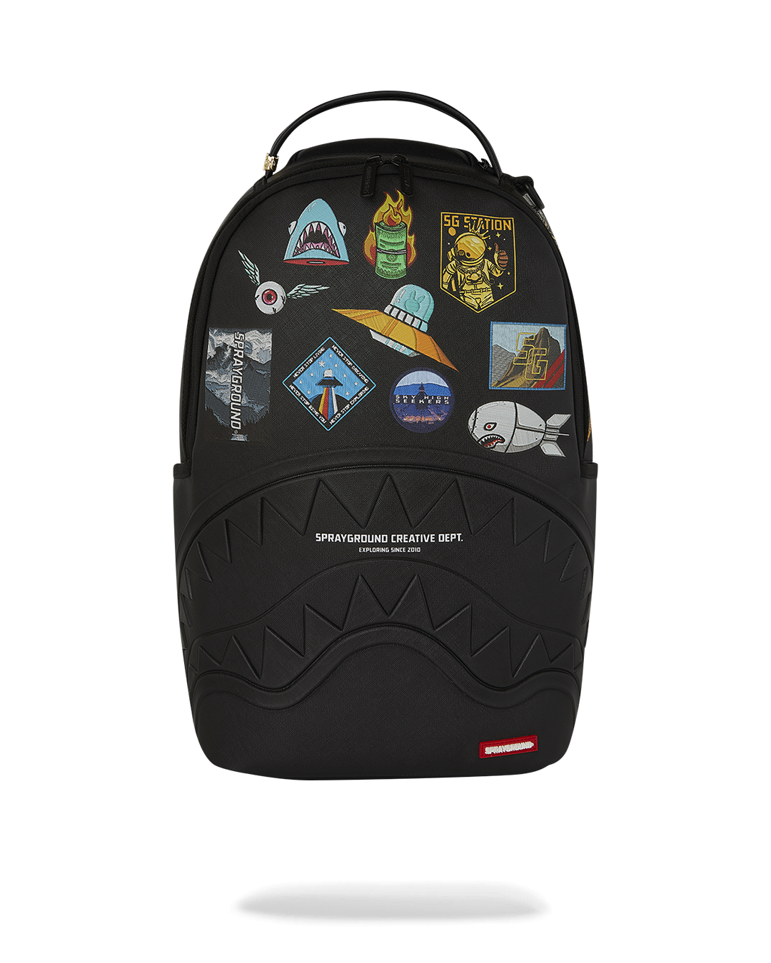 SHARKMOUTH EMBOSSED W/ PATCHES DLXSV BACKPACK