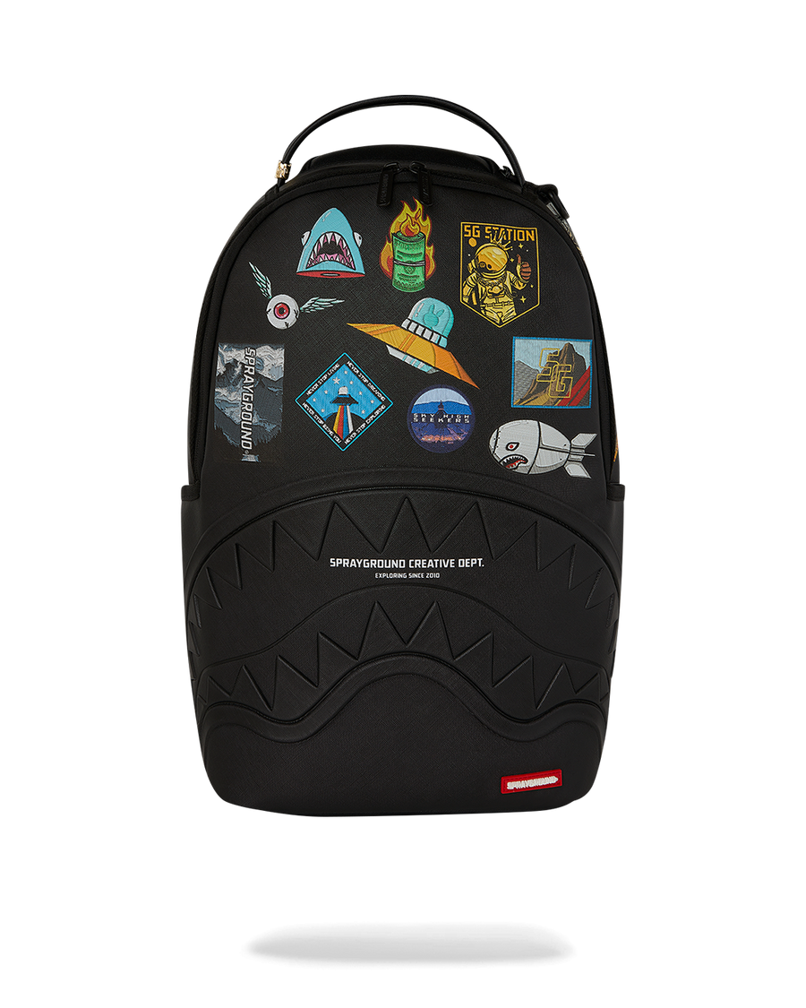 SHARKMOUTH EMBOSSED W/ PATCHES DLXSV BACKPACK