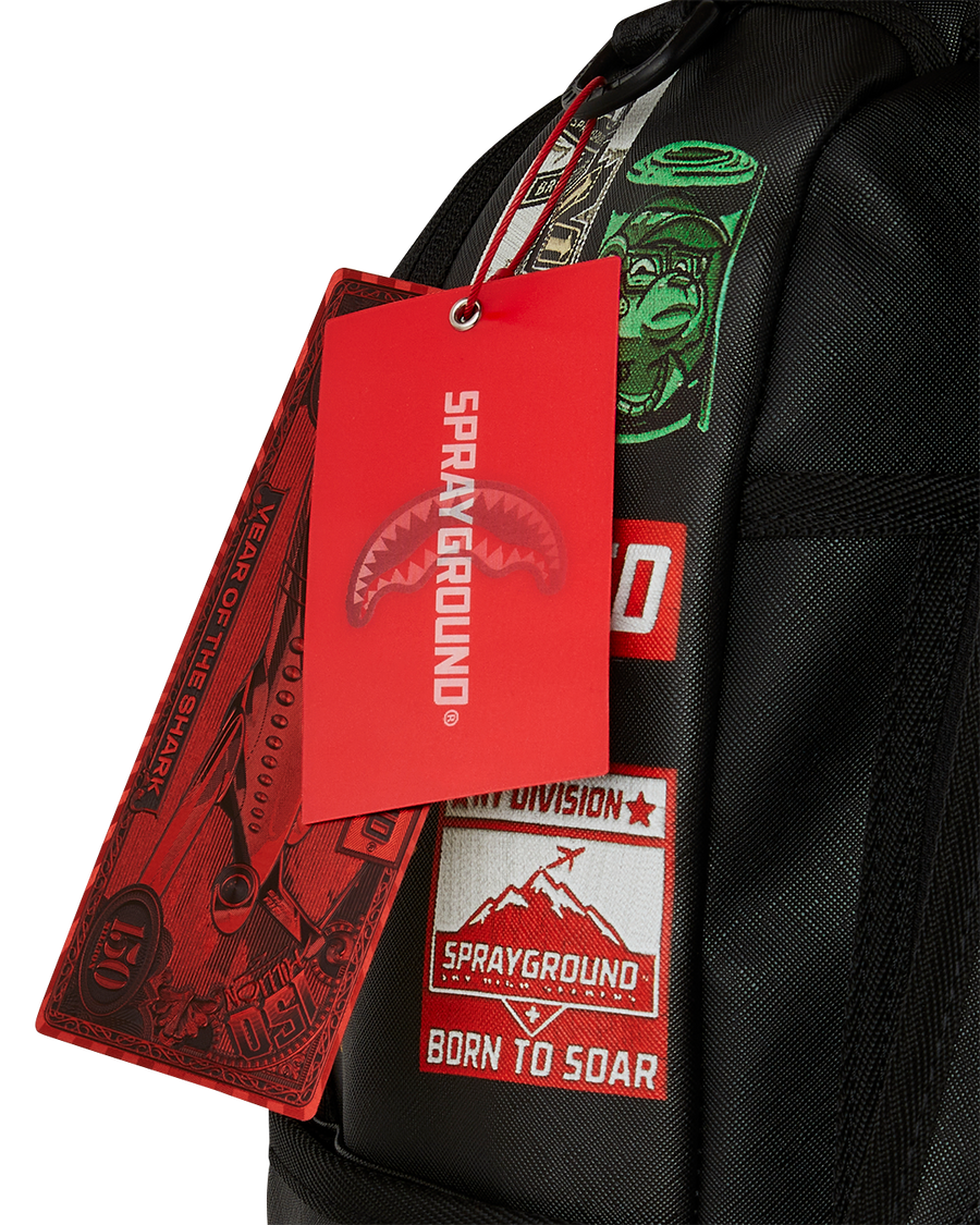 SHARKMOUTH EMBOSSED W/ PATCHES DLXSV BACKPACK