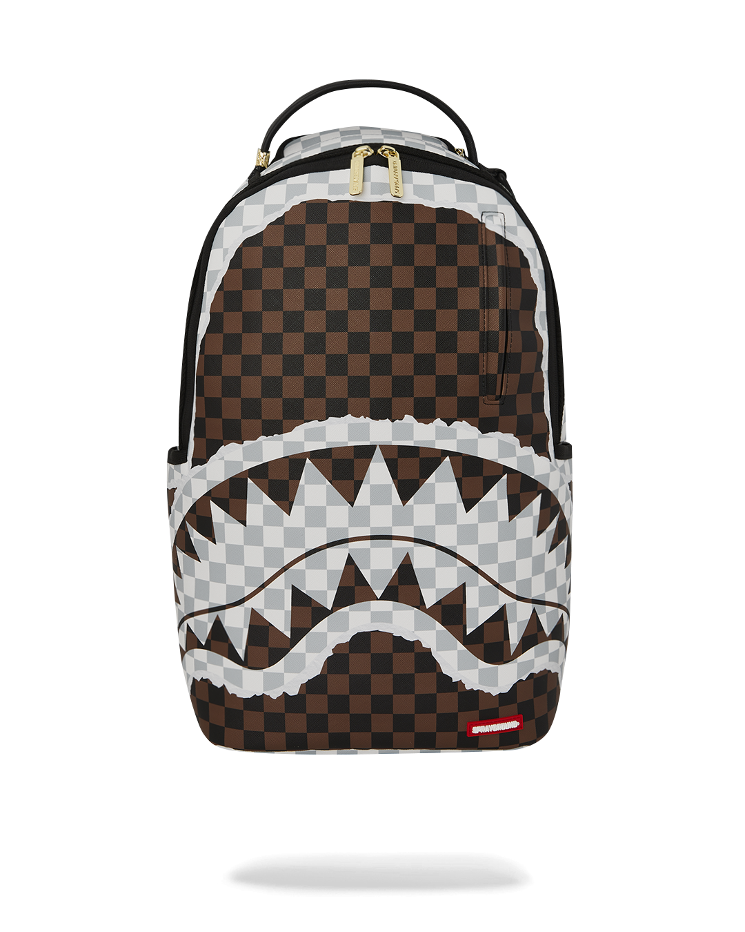 CREAM AND BROWN TEAR CHECK DLXSV BACKPACK